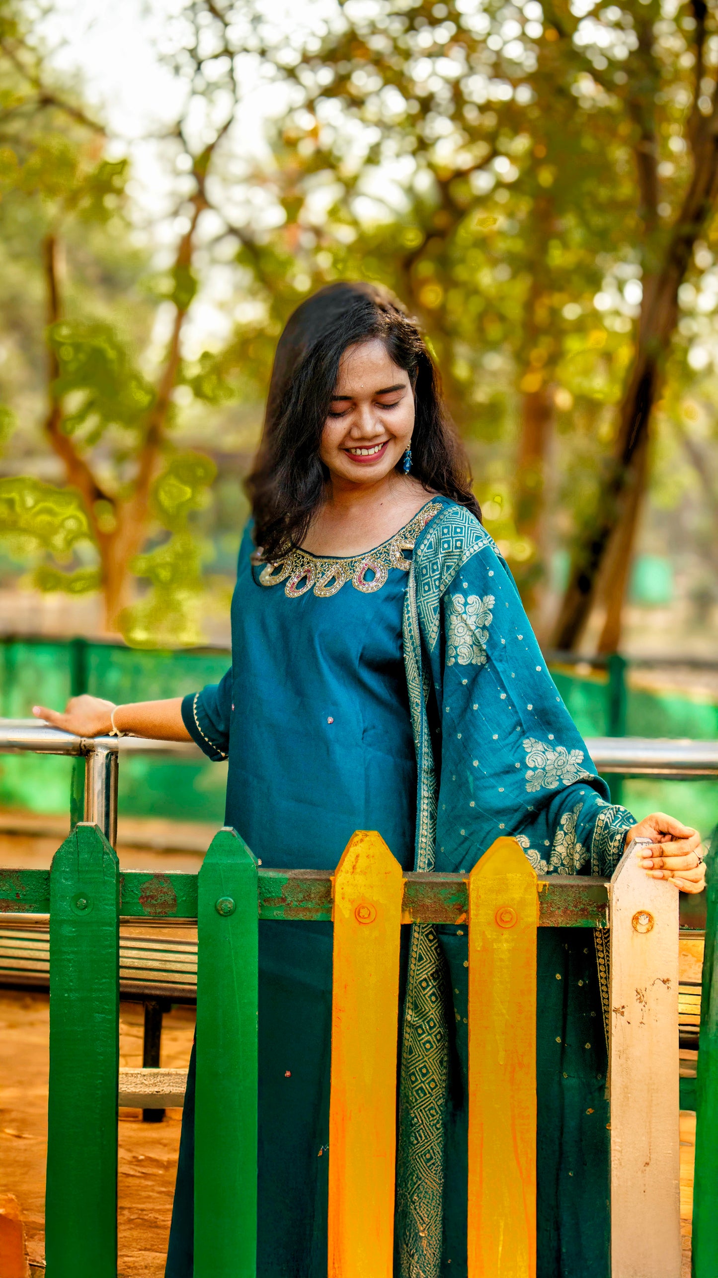 Graceful 3-Piece Green Kurti Set | Perfect for Festive & Casual Wear