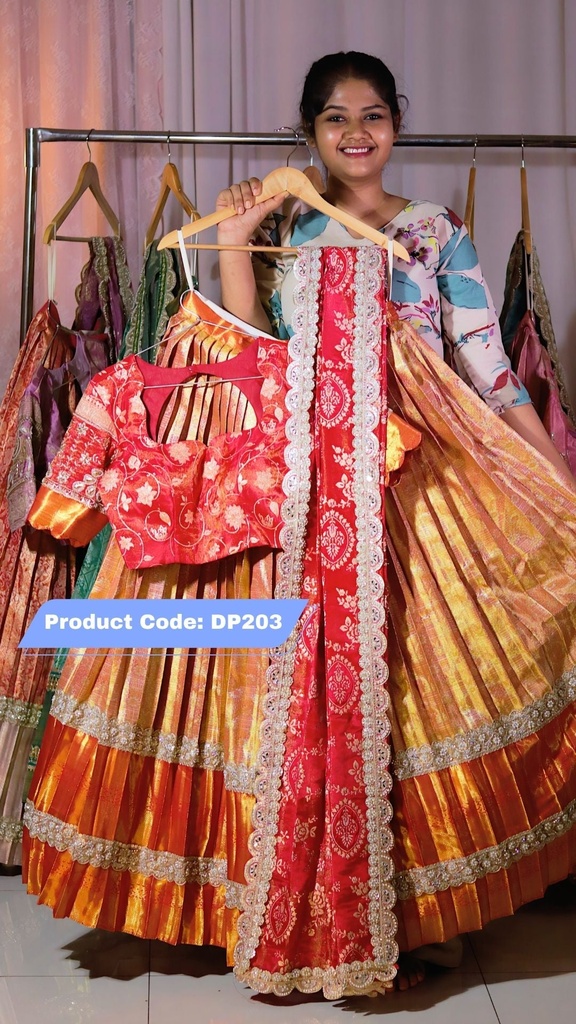 Premium Pattu Ready-Wear Half Saree