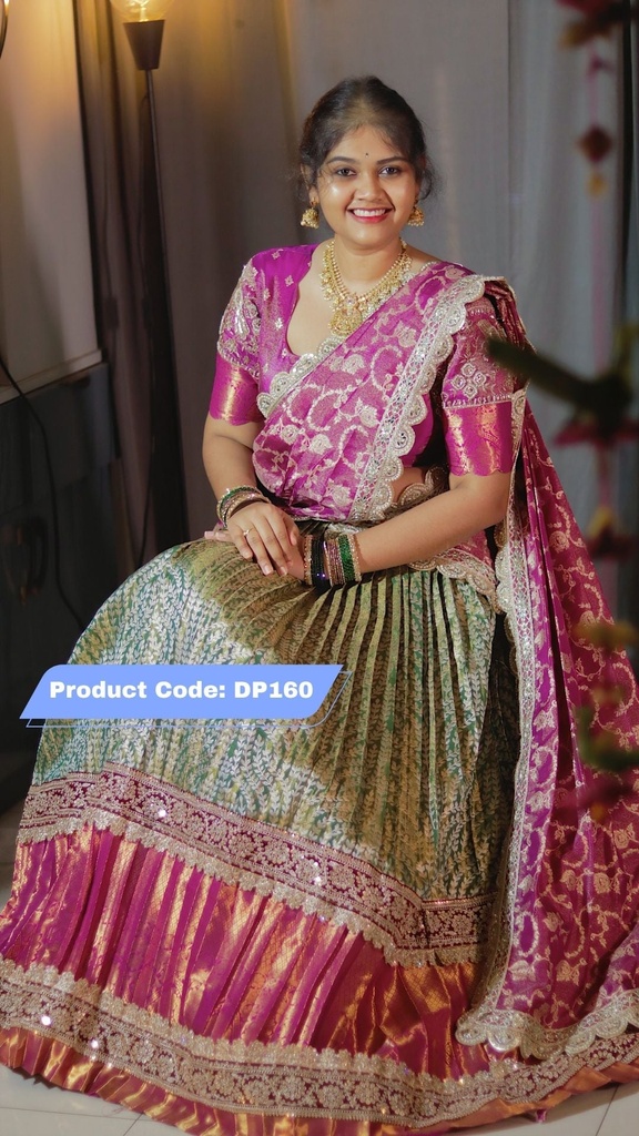 Premium Pattu Ready-Wear Half Saree