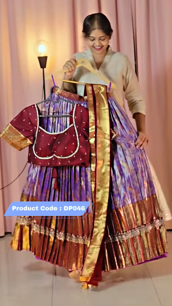 Premium Pattu Ready-Wear Half Saree