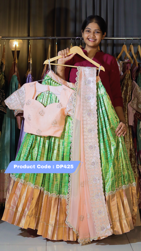 [DP425] DP425 - RAKSHA BANDAN KANCHI PATTU HALF SAREE