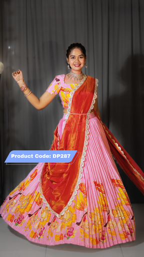 [DP287] DP287 - Designer Half Saree