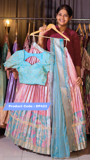 [DP423] DP423 - RAKSHA BANDAN KANCHI PATTU HALF SAREE