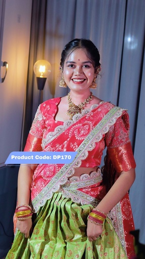 [DP170] Premium Pattu Ready-Wear Half Saree