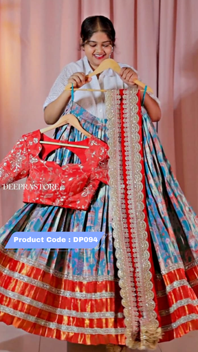 [DP094] Premium Pattu Ready-Wear Half Saree