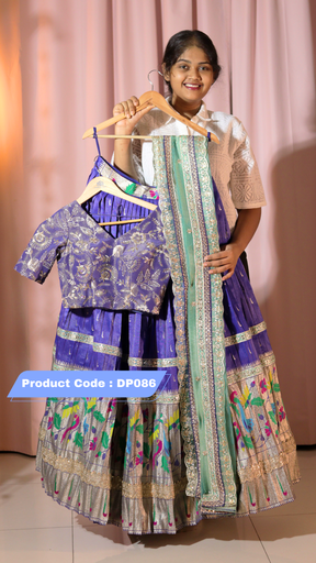 [DP086] Premium Custom Made Pythani Half Saree