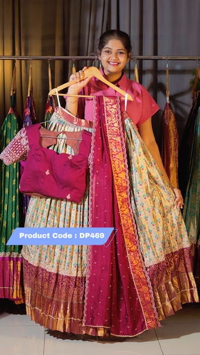 [DP469] DP469 - Premium Kanchi Pattu Half Saree