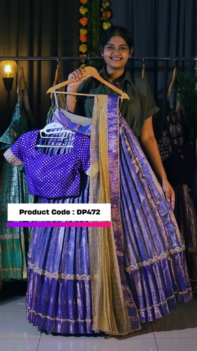 [DP472] DP472 - KANCHIPATTU HALF SAREE